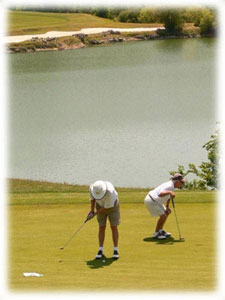 golifing on Black Diamond